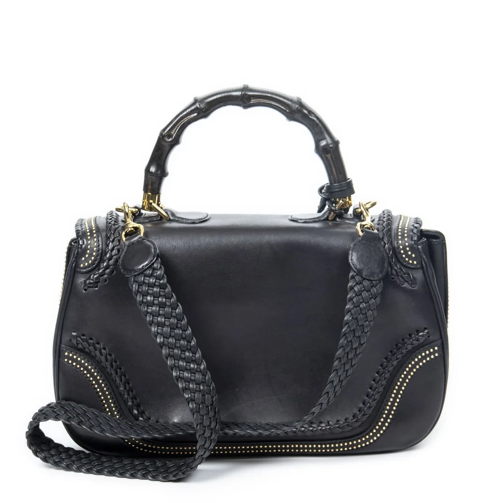 Gucci Black Leather Shoulder Bag - Picture 5 of 9